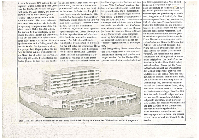 Historischer Artikel Harkortstraße